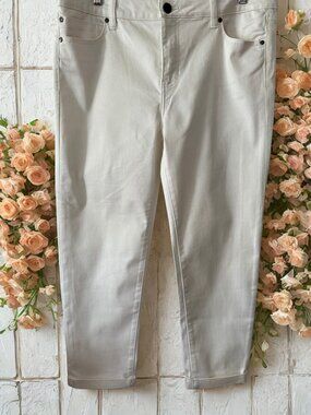 Liverpool White Crop Jean